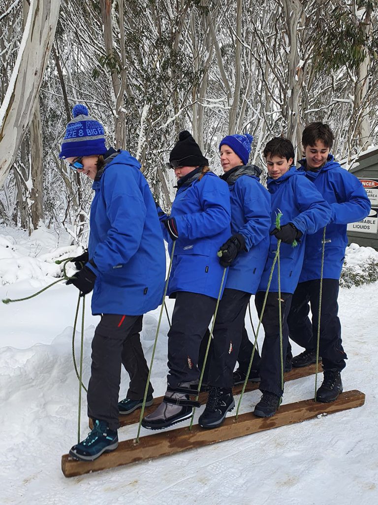 The Alpine School - Students participate in Team building activities undertaken in Week 1