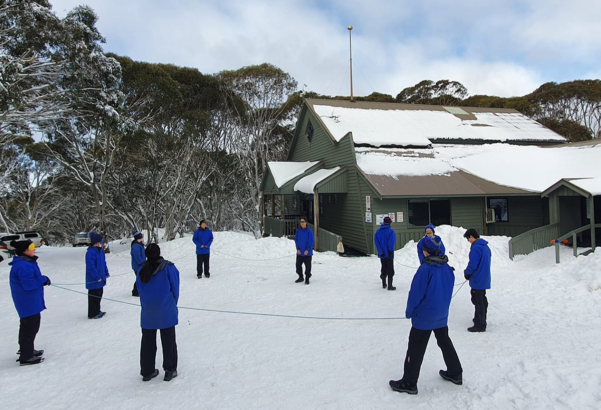 The Alpine School - Students participate in Team building activities undertaken in Week 1